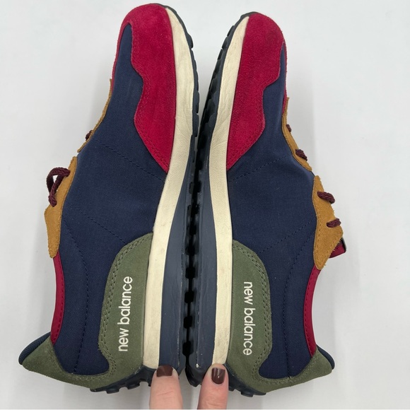 Men’s New Balance 327 Codura size 7 GS327FW1. Navy burgundy wheat and green. - Picture 5 of 11